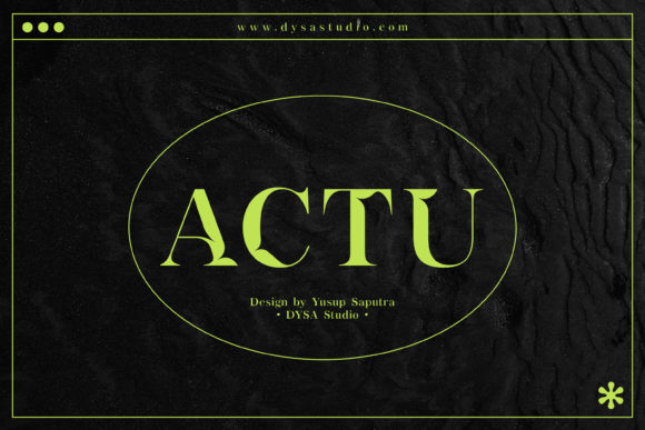 Actu: The Bold Serif Typeface That Elevates Campaign Visuals