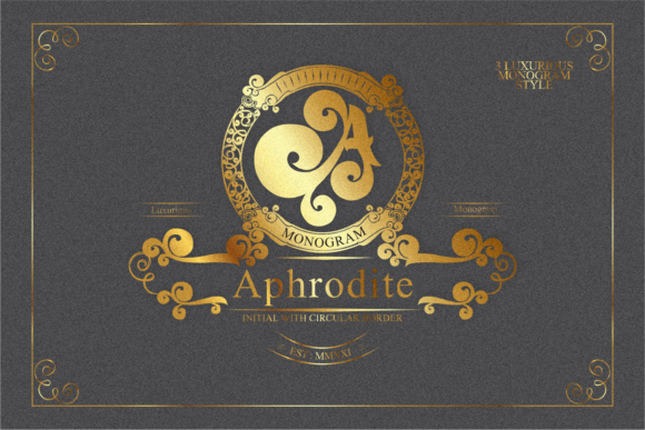 Aphrodite Monogram: A Bold Decorative Typeface for Standout Branding