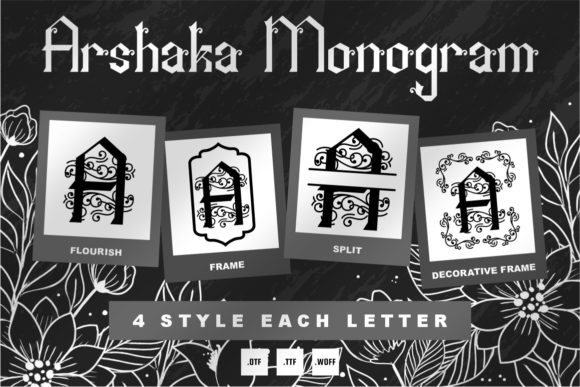 Arshaka Monogram: A Bold Decorative Typeface for Modern Web Design