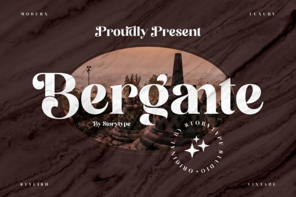 Bergante: A Bold Serif Typeface for Editorial Design