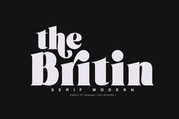 Britin: The Bold Serif Typeface for Scroll-Stopping Campaigns