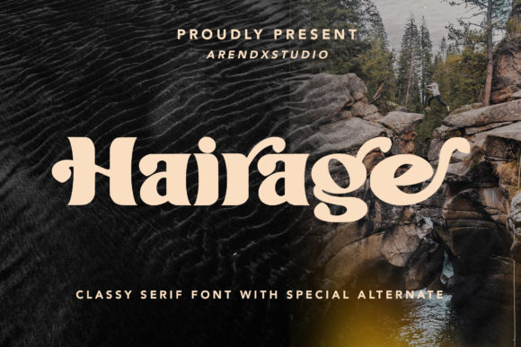 Hairage: The Bold Serif Font for Handmade Labels and Crafts
