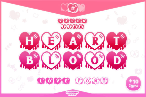 Heart Blood: The Playful Decorative Typeface for Handmade Creators