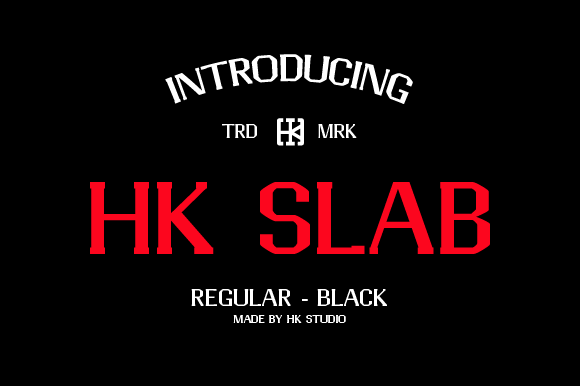 HK Slab: The Bold Serif Font for Handmade Product Labels