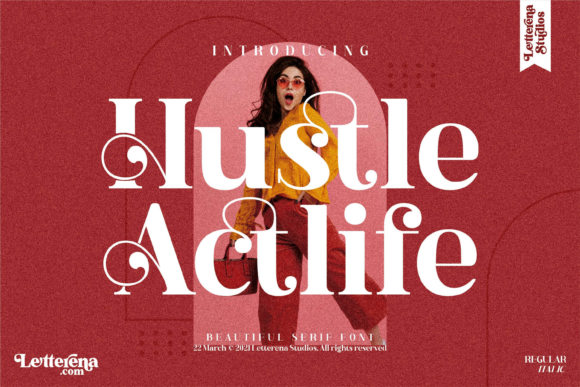 Hustle Actlife: The Bold Serif Font for Handmade Brands