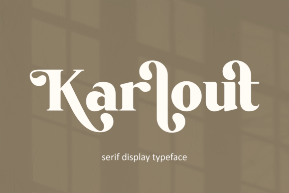 Karlout: A Bold Serif Typeface for Modern Web Design