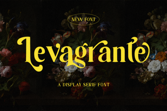 Levagrante: The Bold Serif Font for Handmade Product Labels