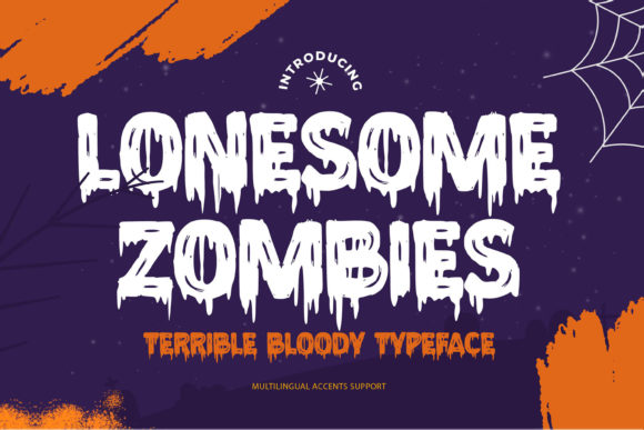 Lonesome Zombies: A Bold Decorative Typeface for Spooky Branding