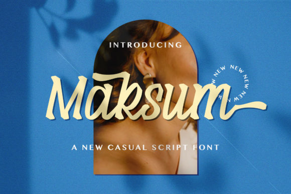 Maksum: A Bold Handwritten Typeface for Digital Branding