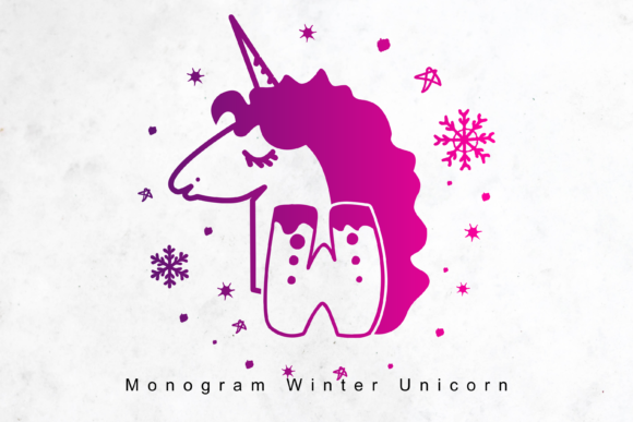 Monogram Winter Unicorn: A Quirky Typeface for Editorial Design