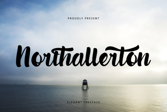 Northallerton: A Bold Script Typeface for Elegant Brand Identity