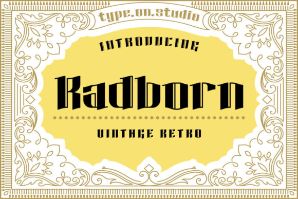 Radborn: A Bold Blackletter Typeface for Standout Branding