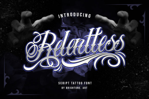 Relentless: A Bold Blackletter Typeface for Web Design