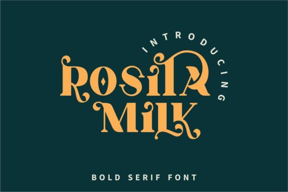 Rosita Milk: A Bold Serif Typeface for Campaign Design