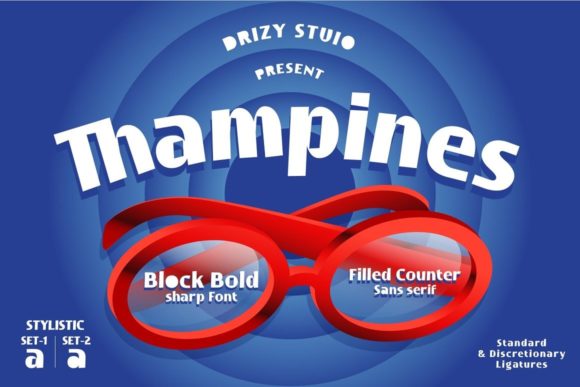 Thampines: A Bold Sans Serif Typeface for Strong Brand Identity