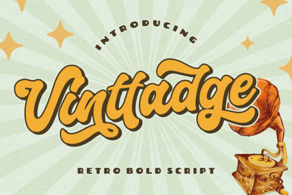 Vinttadge: The Bold Script Amp Typeface for Dynamic Campaigns