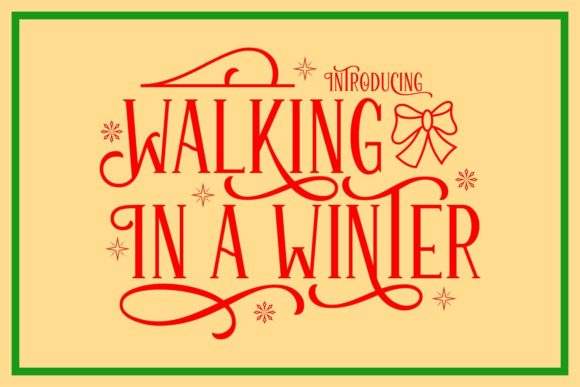 Walking in a Winter Typeface Review for Web Design