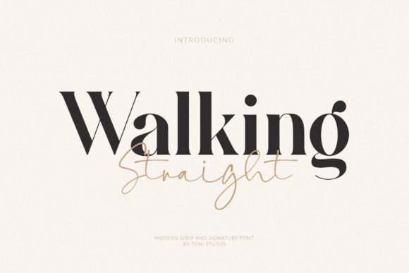 Walking Straight Typeface: A Bold Duo for Modern Web Design