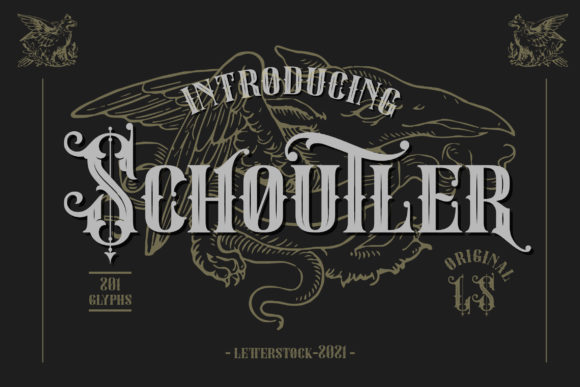 Why Schoutler Is the Bold Blackletter Typeface Your Craft Shop Needs